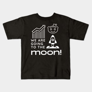 To the Moon With Gamestonk Kids T-Shirt